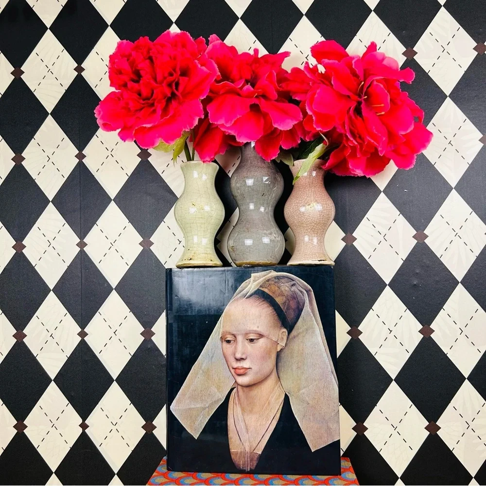 Studio Pottery Trio Bud Vases Crackle Glaze Sculptural| Vintage Luxury Set of 3 - Picture 10 of 16